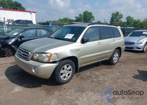 2003 Toyota Highlander Limited V6 z USA, uszkodzony, nr VIN JTEGF21A330116504
